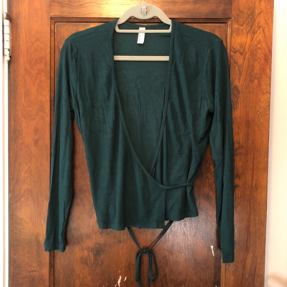 American apparel wrap shirt
